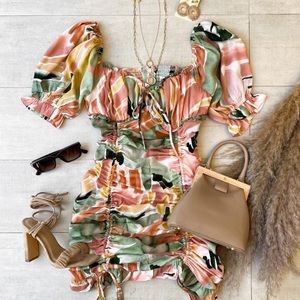 Pink Print dress